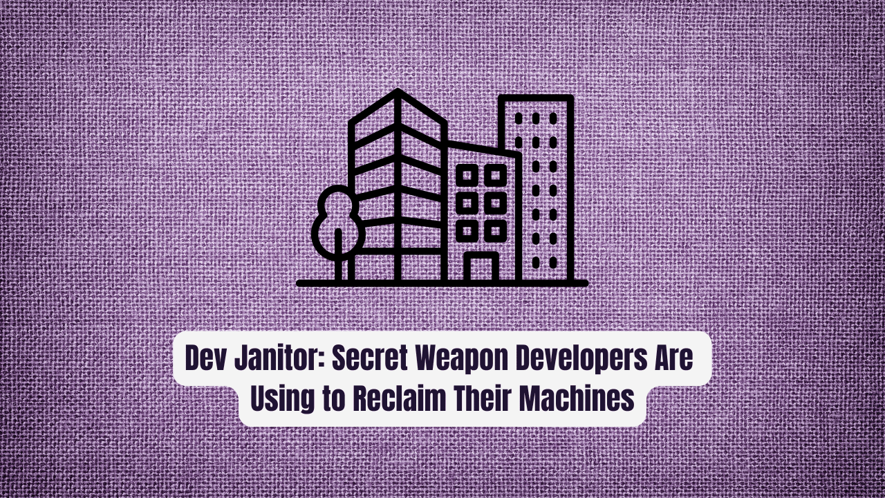 Dev Janitor: The Secret Weapon Developers Are Using to Reclaim Their Machines