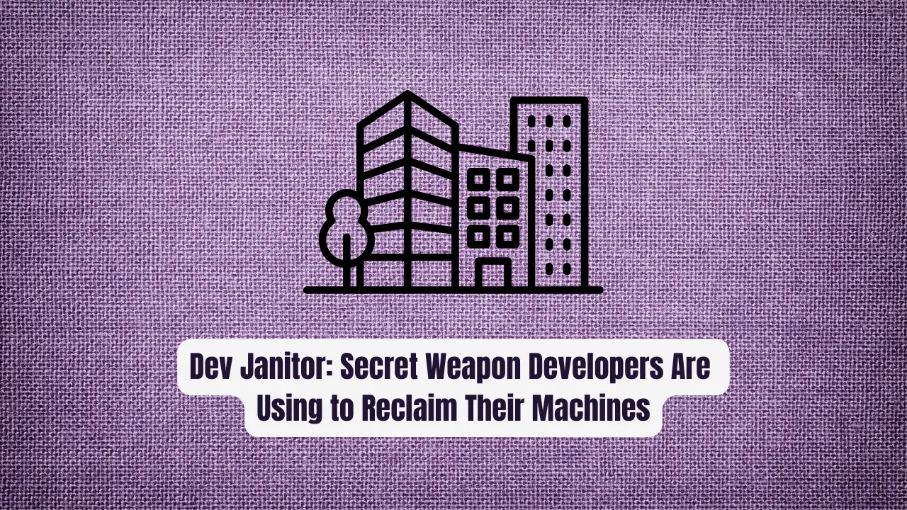 Dev Janitor: The Secret Weapon Developers Are Using to Reclaim Their Machines