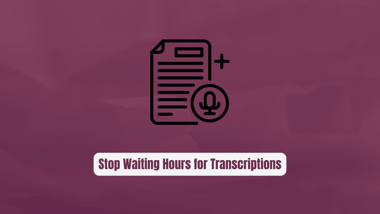 Stop Waiting Hours for Transcriptions! Use faster-whisper Instead