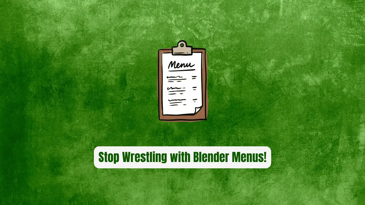 Stop Wrestling with Blender Menus! Use MeshGen Instead