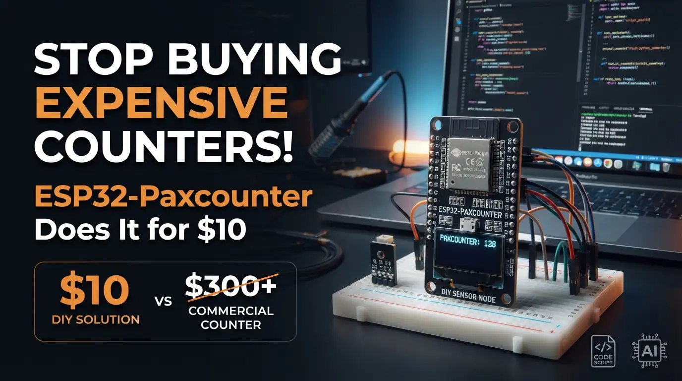 Stop Buying Expensive Counters! ESP32-Paxcounter Does It for $10