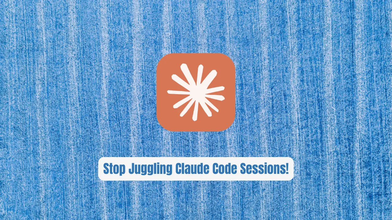 Stop Juggling Claude Code Sessions! Use Recon Instead