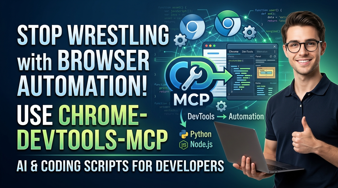 Stop Wrestling with Browser Automation! Use chrome-devtools-mcp
