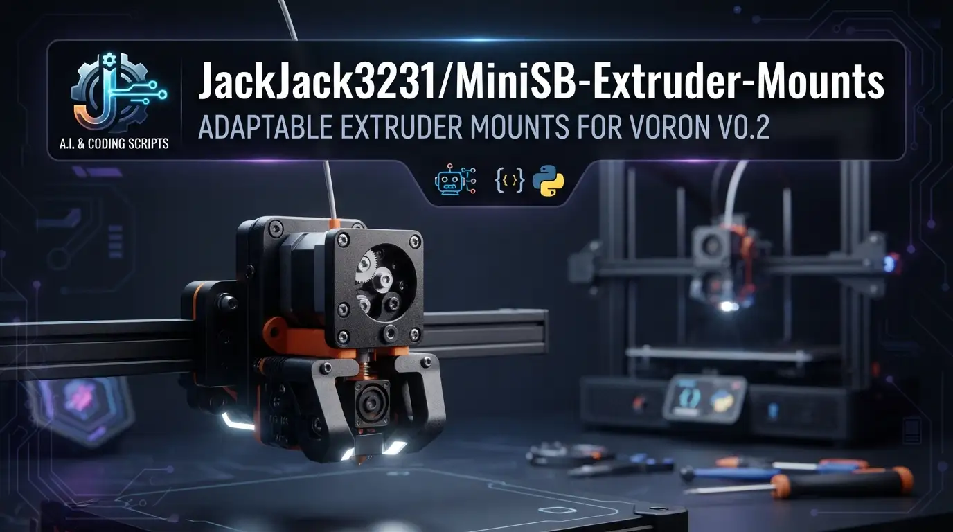 JackJack3231/MiniSB-Extruder-Mounts: Adaptable Extruder Mounts for Voron V0.2