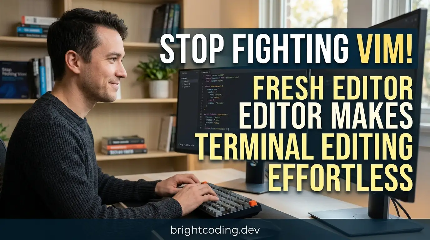 Stop Fighting Vim! Fresh Editor Makes Terminal Editing Effortless