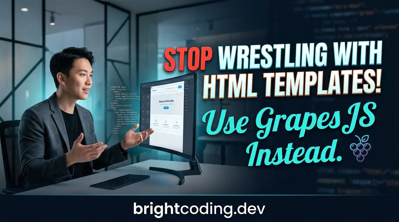 Stop Wrestling with HTML Templates! Use GrapesJS Instead