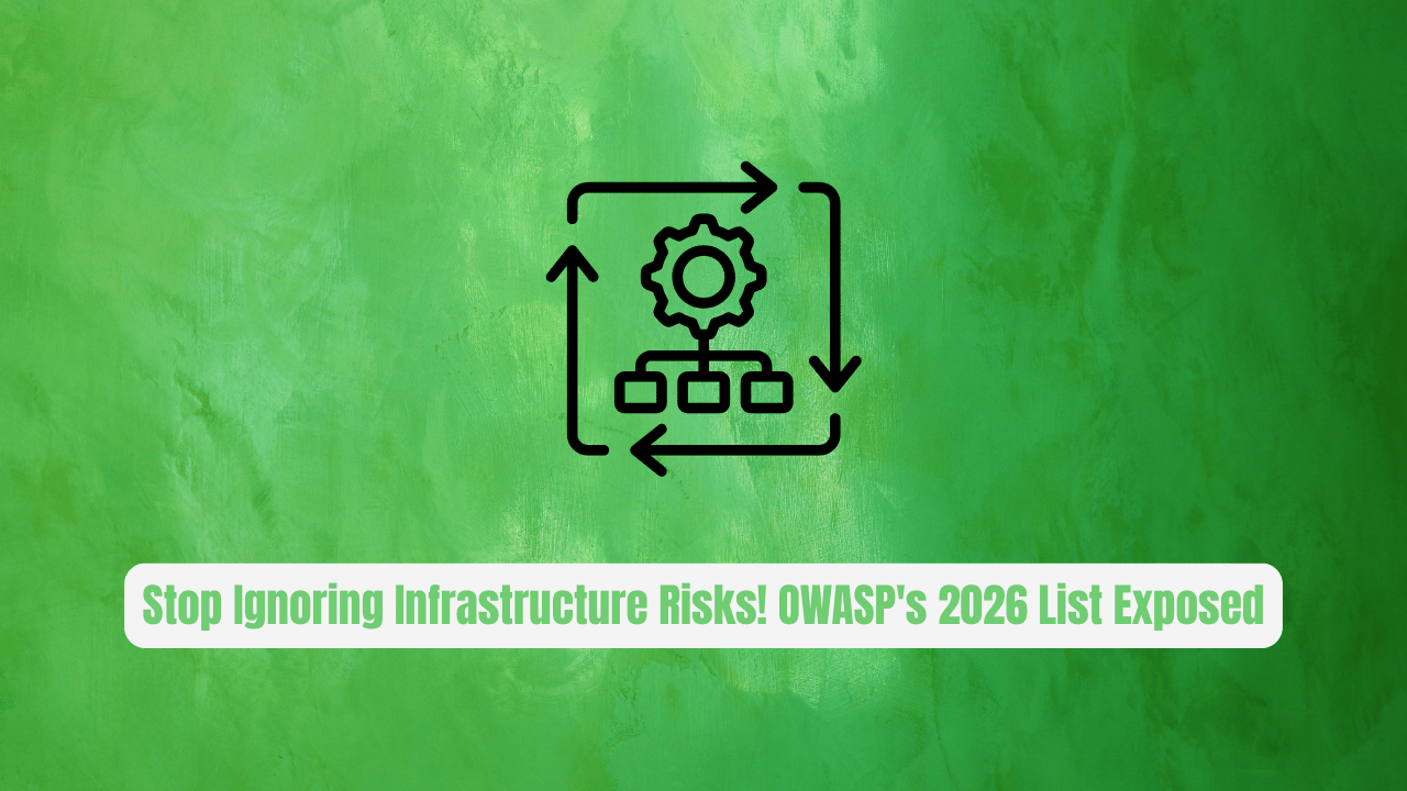 Stop Ignoring Infrastructure Risks! OWASP's 2026 List Exposed
