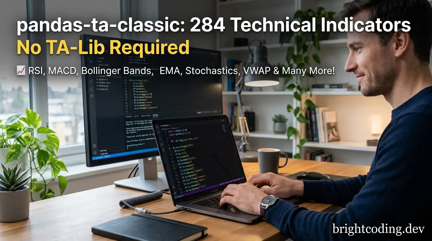 xgboosted/pandas-ta-classic: 284 Technical Indicators, No TA-Lib Required