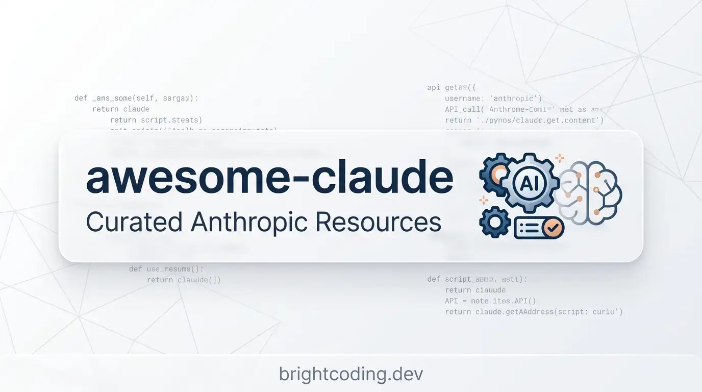 alvinunreal/awesome-claude: Curated Anthropic Resources for Developers