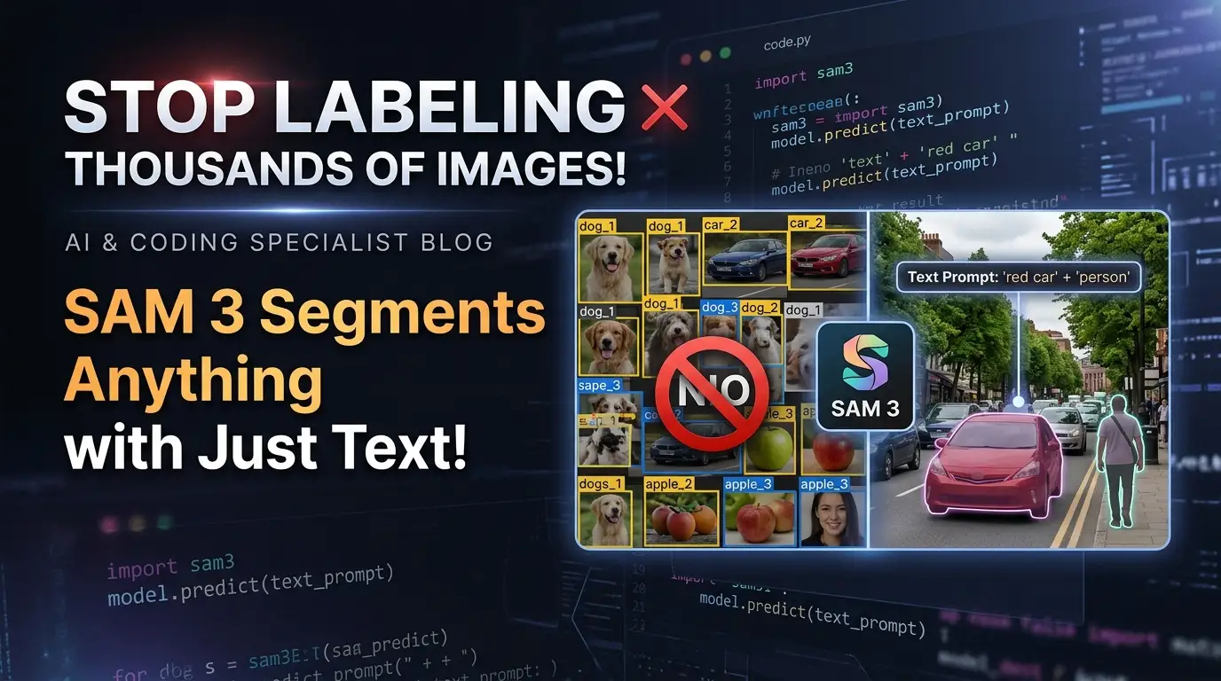Stop Labeling Thousands of Images! SAM 3 Segments Anything with Just Text