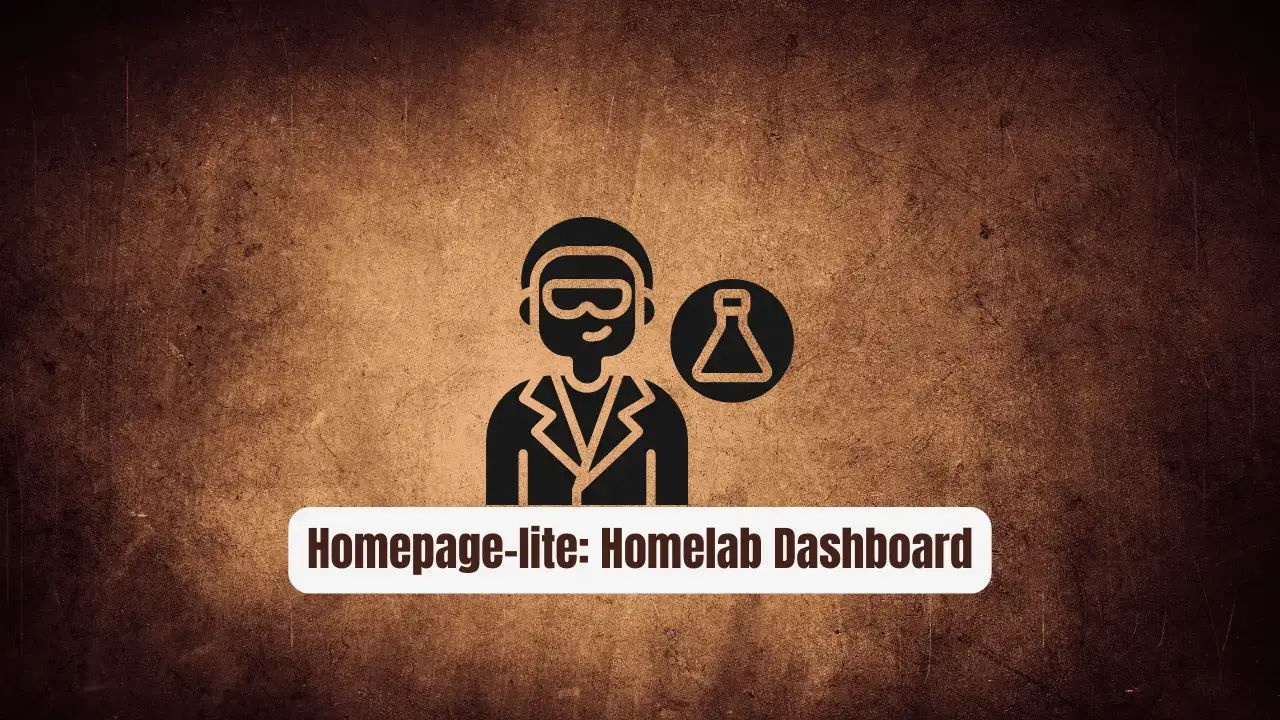 Homepage-lite: Your Modern Homelab Dashboard Solution