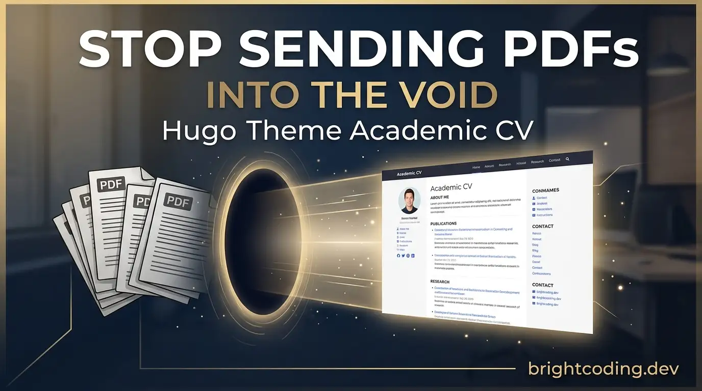 Stop Sending PDFs Into the Void: Hugo Theme Academic CV