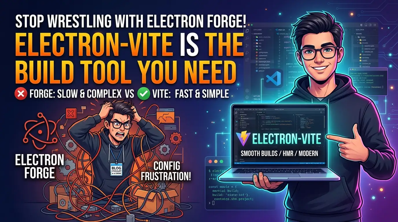 Stop Wrestling with Electron Forge! electron-vite Is the Build Tool You Need