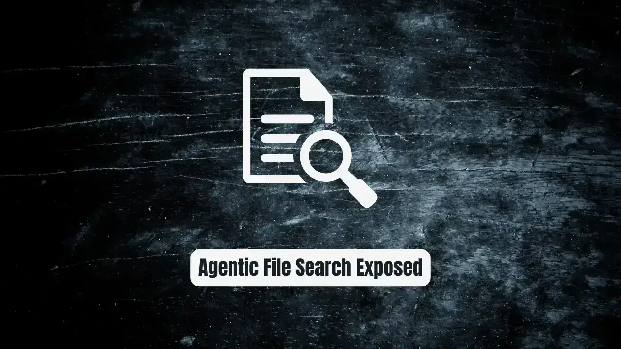 Stop Chunking Documents Blindly: Agentic File Search Exposed