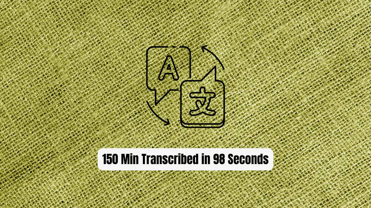 Insanely Fast Whisper: 150 Min Transcribed in 98 Seconds