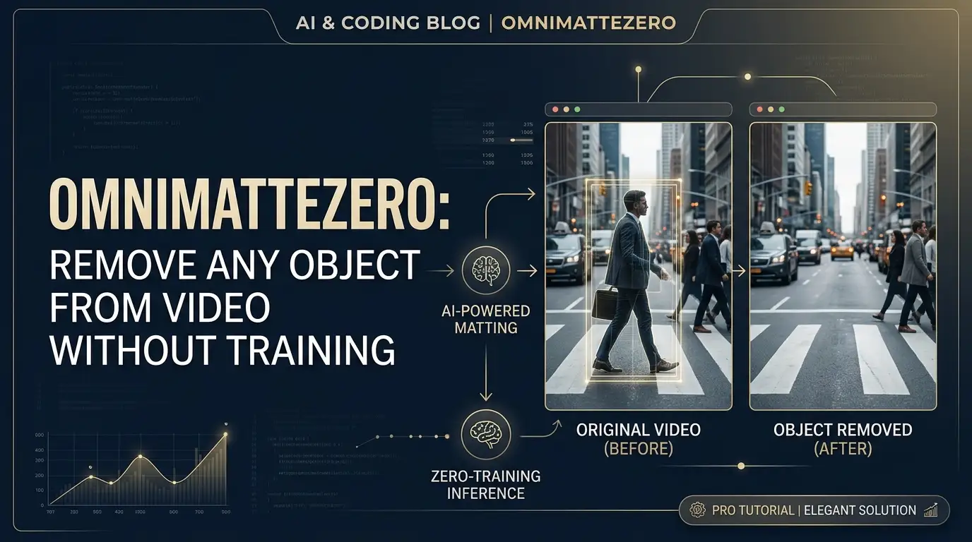 OmnimatteZero: Remove Any Object from Video Without Training