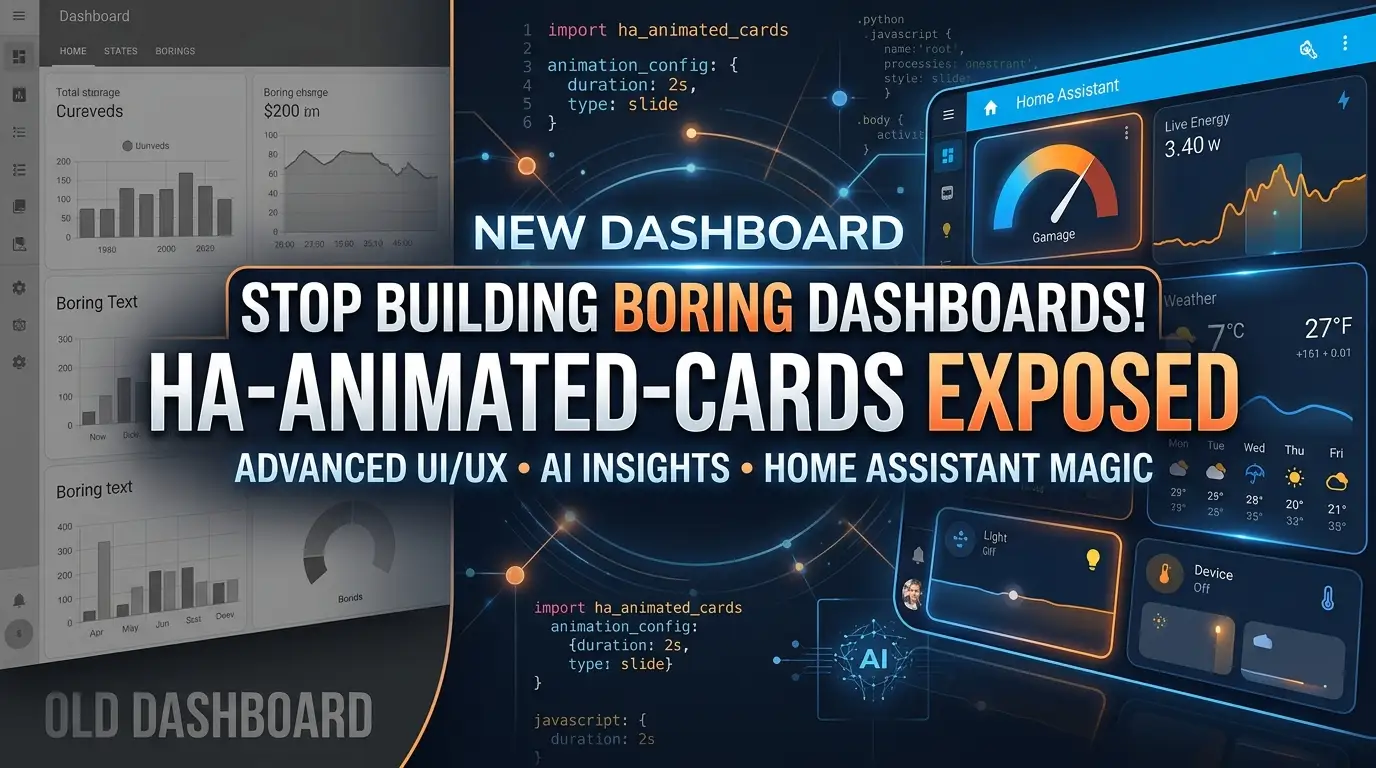 Stop Building Boring Dashboards! HA-Animated-Cards Exposed