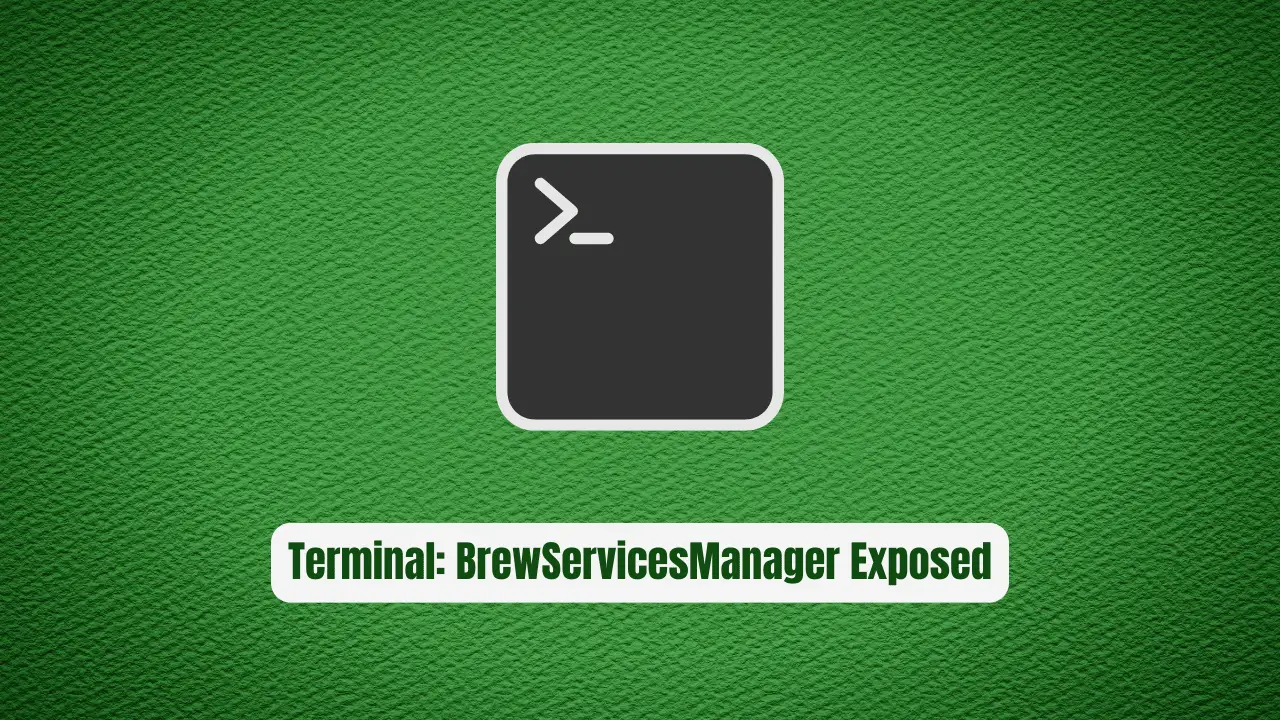 Stop Wasting Time in Terminal: BrewServicesManager Exposed