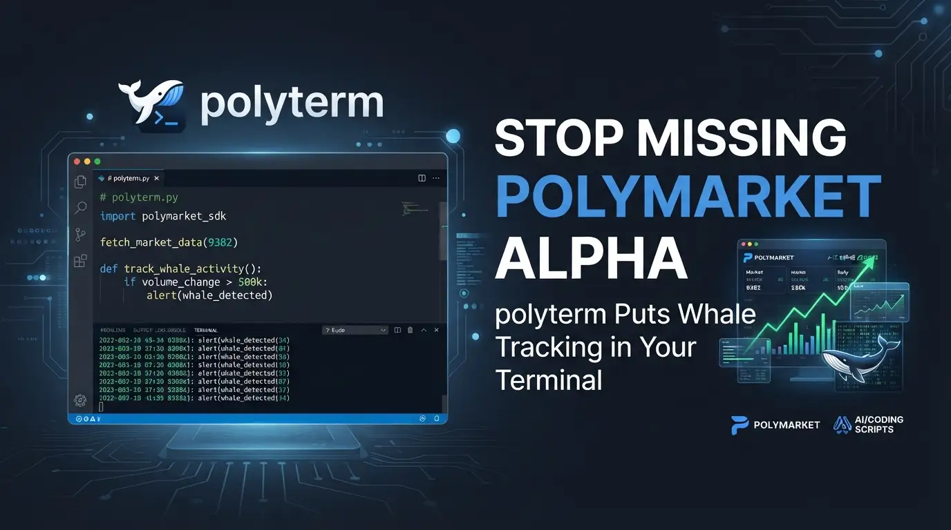 Stop Missing PolyMarket Alpha: polyterm Puts Whale Tracking in Your Terminal