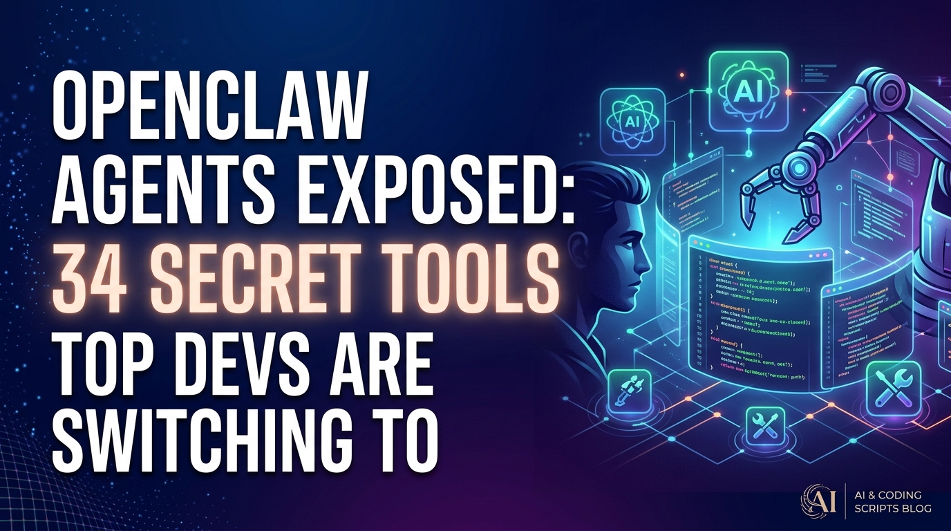OpenClaw Agents Exposed: 34 Secret Tools Top Devs Are Switching To