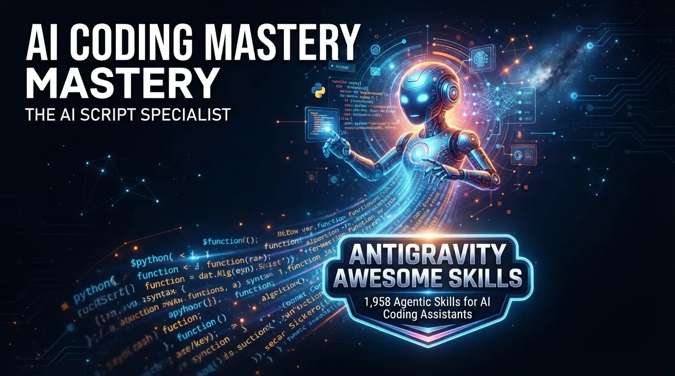 sickn33/antigravity-awesome-skills: 1,958 Agentic Skills for AI Coding Assistants