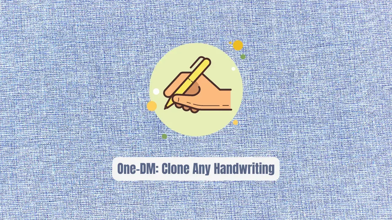 One-DM: Clone Any Handwriting From Just One Sample