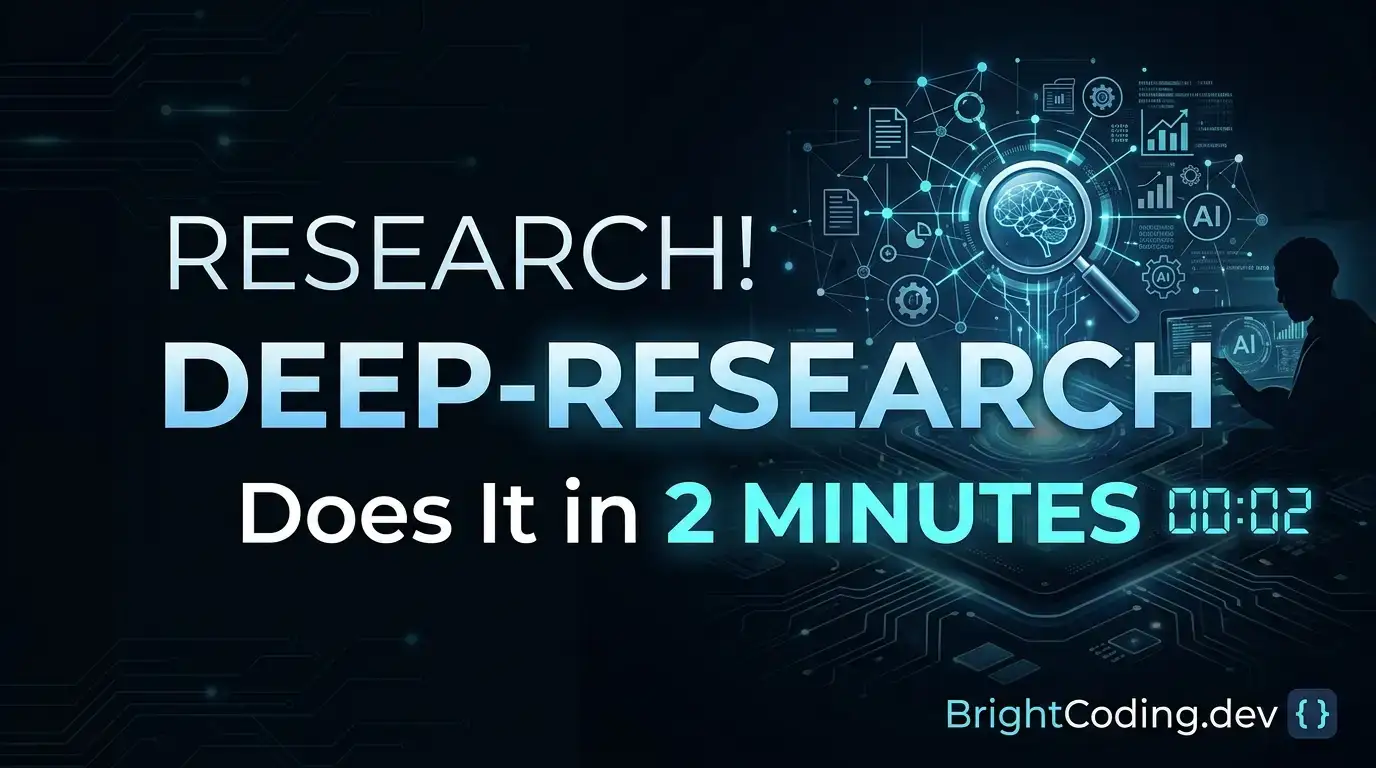 Stop Wasting Hours on Research! deep-research Does It in 2 Minutes