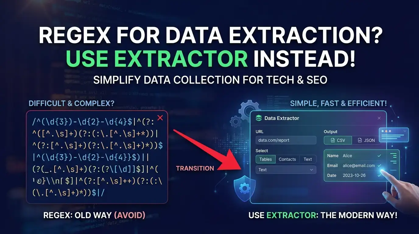 Stop Writing Regex for Data Extraction! Use Extractor Instead