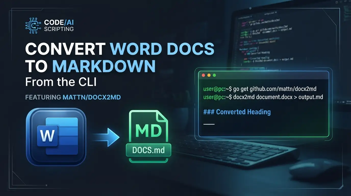 mattn/docx2md: Convert Word Docs to Markdown from the CLI