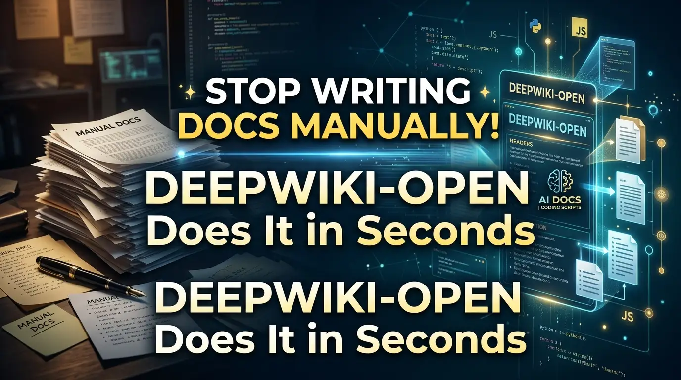 Stop Writing Docs Manually! DeepWiki-Open Does It in Seconds