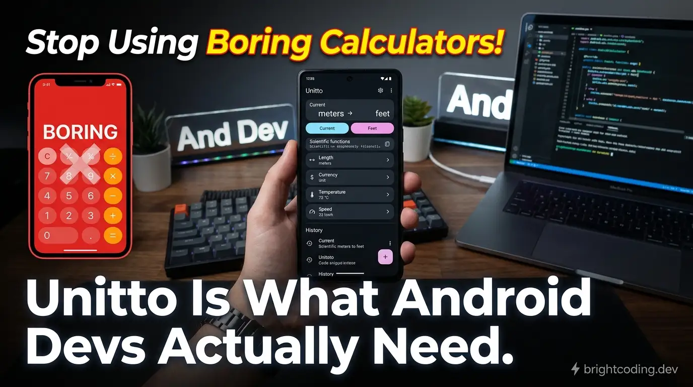 Stop Using Boring Calculators! Unitto Is What Android Devs Actually Need