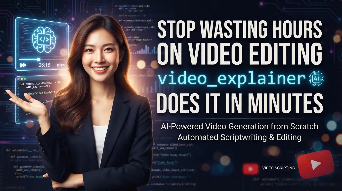 Stop Wasting Hours on Video Editing: video_explainer Does It in Minutes