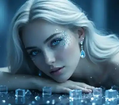 Monochrome Blue: A Jeweled Gaze