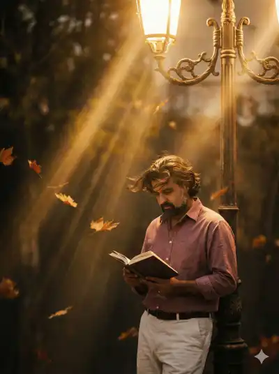 boy should be wearing a light maroon shirt, paired with plated off-white pants styled in a Pinterest-inspired aesthetic