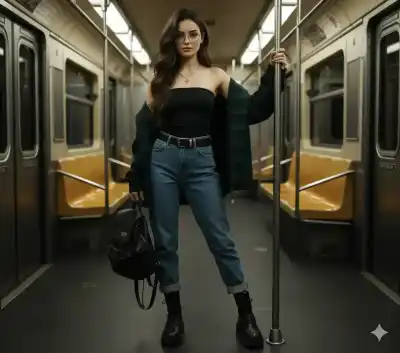 Subway Grunge Aesthetic: Ultra-Realistic Portrait