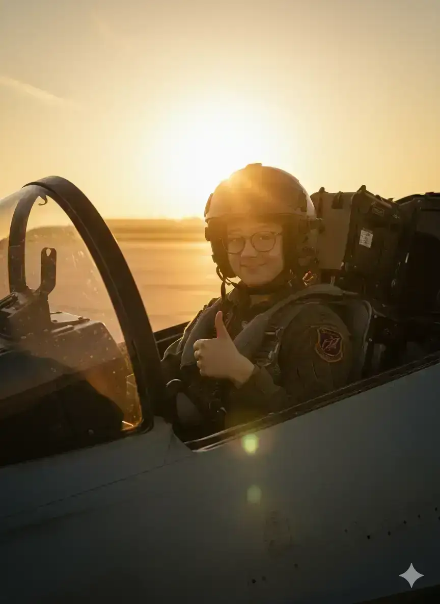 cinematic, ultra-realistic, aviation portrait