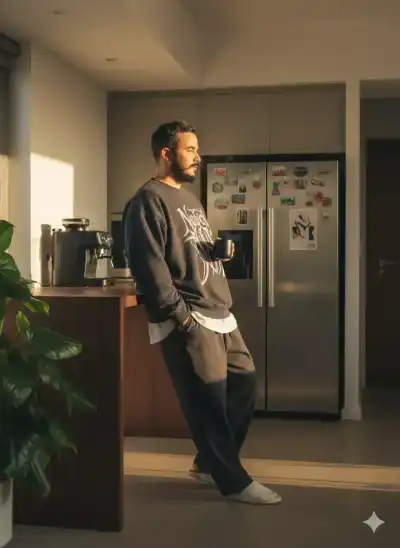 Hyper-Realistic Minimalist Kitchen