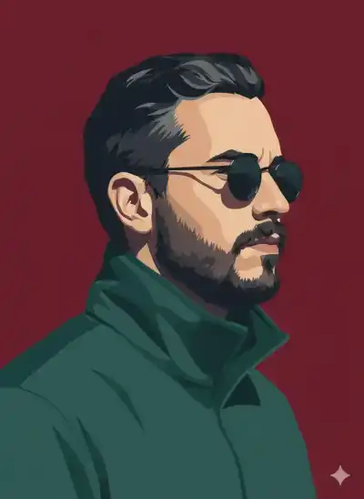 Vectorized Portrait with Specific Details