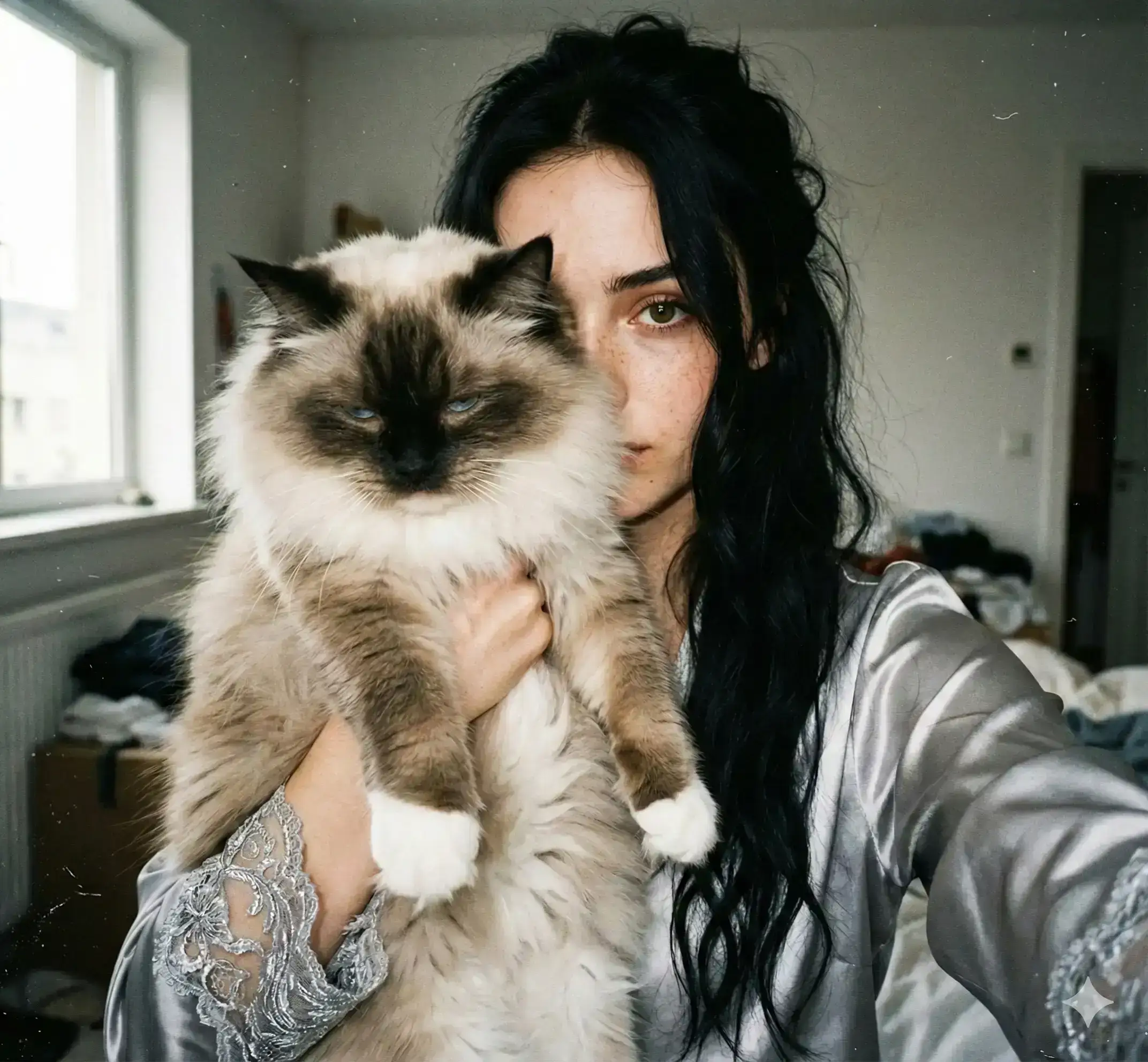 selfie-style portrait of a young woman