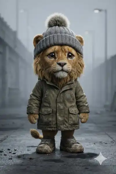 full-body 3D render of an anthropomorphic [INSERT ANIMAL/CHARACTER] standing upright in a centered portrait