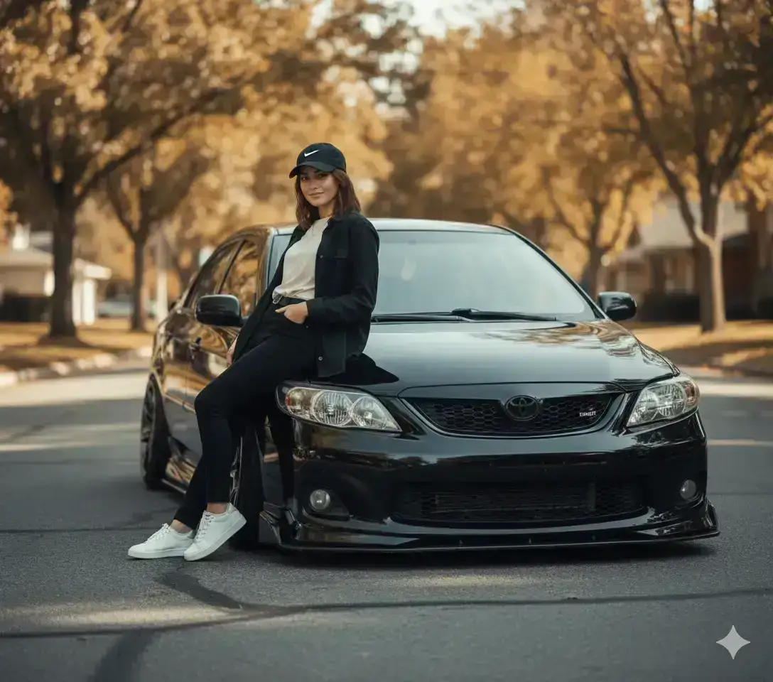 Blacked-Out Corolla and Fall Vibes